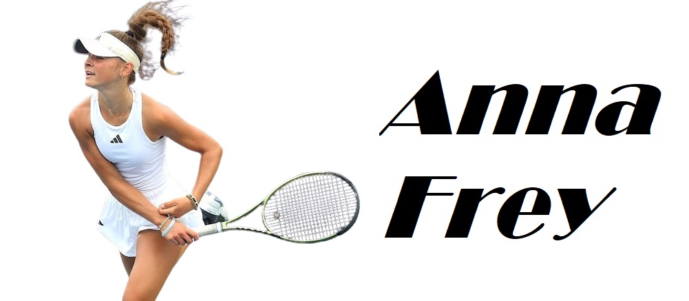 Anna Frey hold Tennis Bat