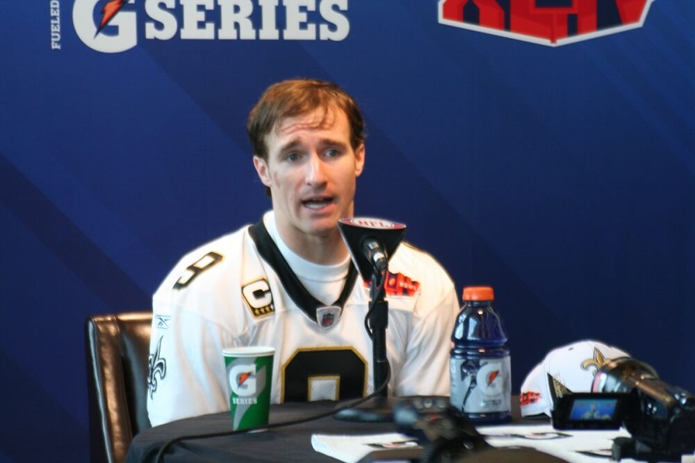 Drew Brees Being a Interviewed