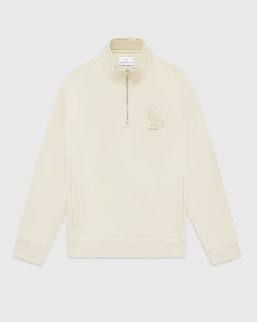 ovo mock zipup hoodie