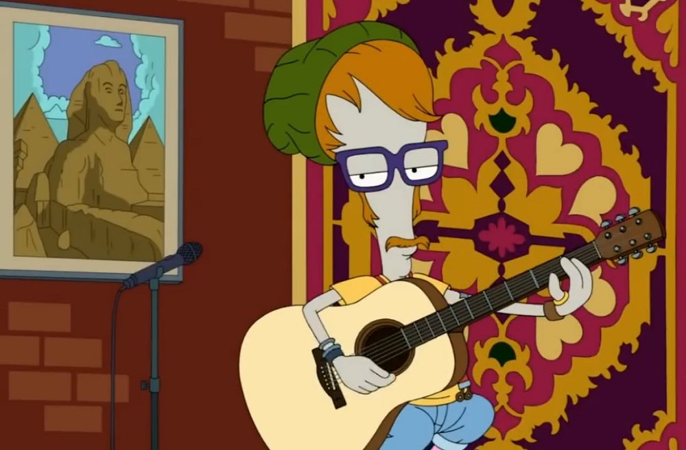 Roger Play on Guitar in American Dad