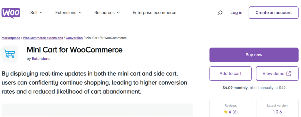 Mini Cart for WooCommerce