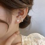 double cz stud earrings