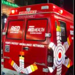 red health ambulance